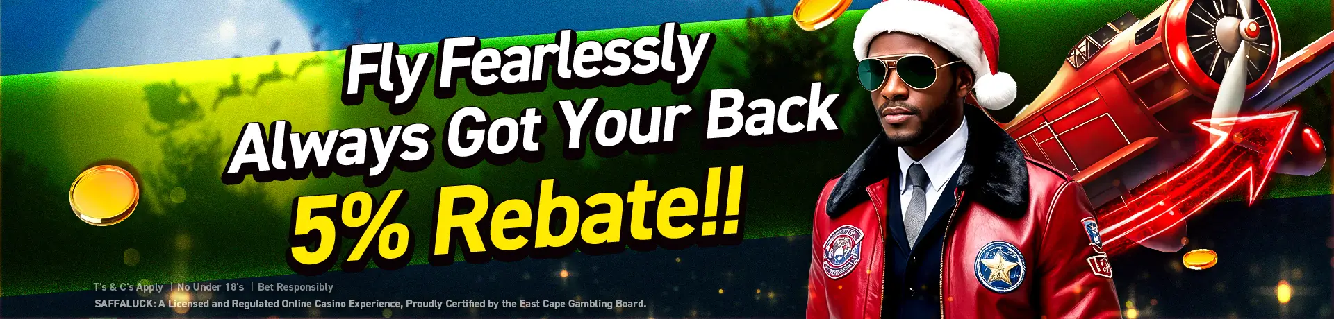 Fly Fearlessly Always Got Your Back 5% Rebate!!